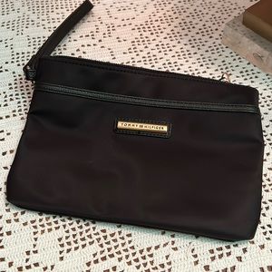 Tommy Hilfiger Black Wristlet Wallet Clutch   Bag.